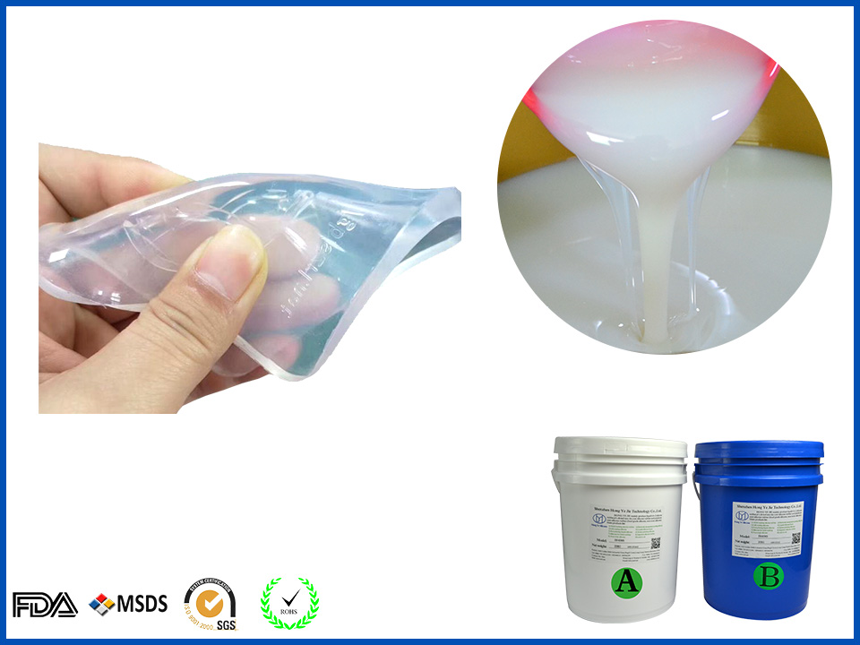 Heat curing silicone for injection molding