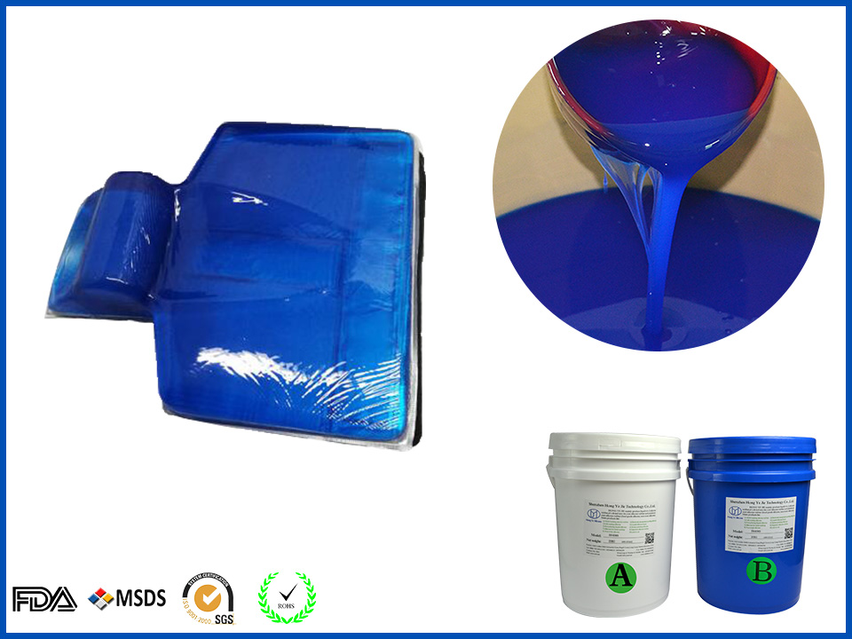 Low viscosity viscous silicone gel