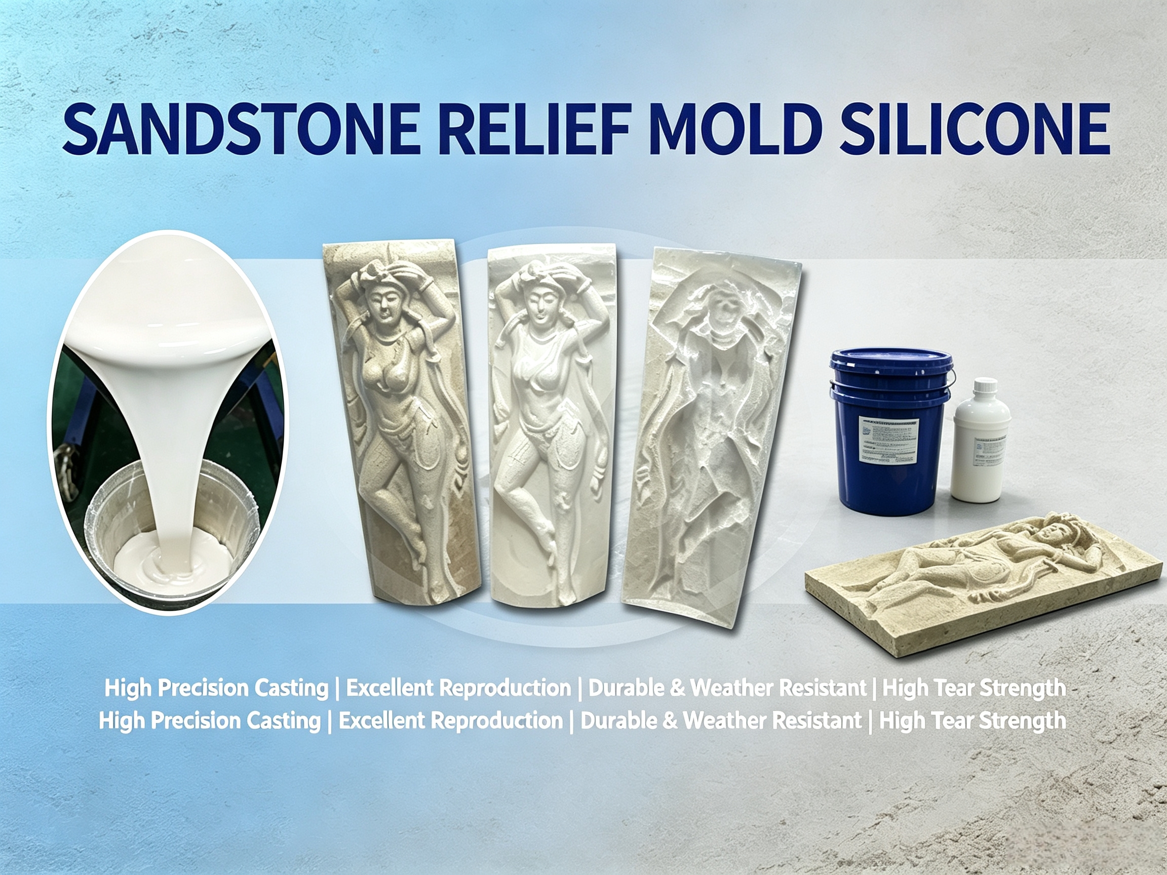 <b>Condensation Cure Silicone Rubber for Sandstone Molds High Te</b>