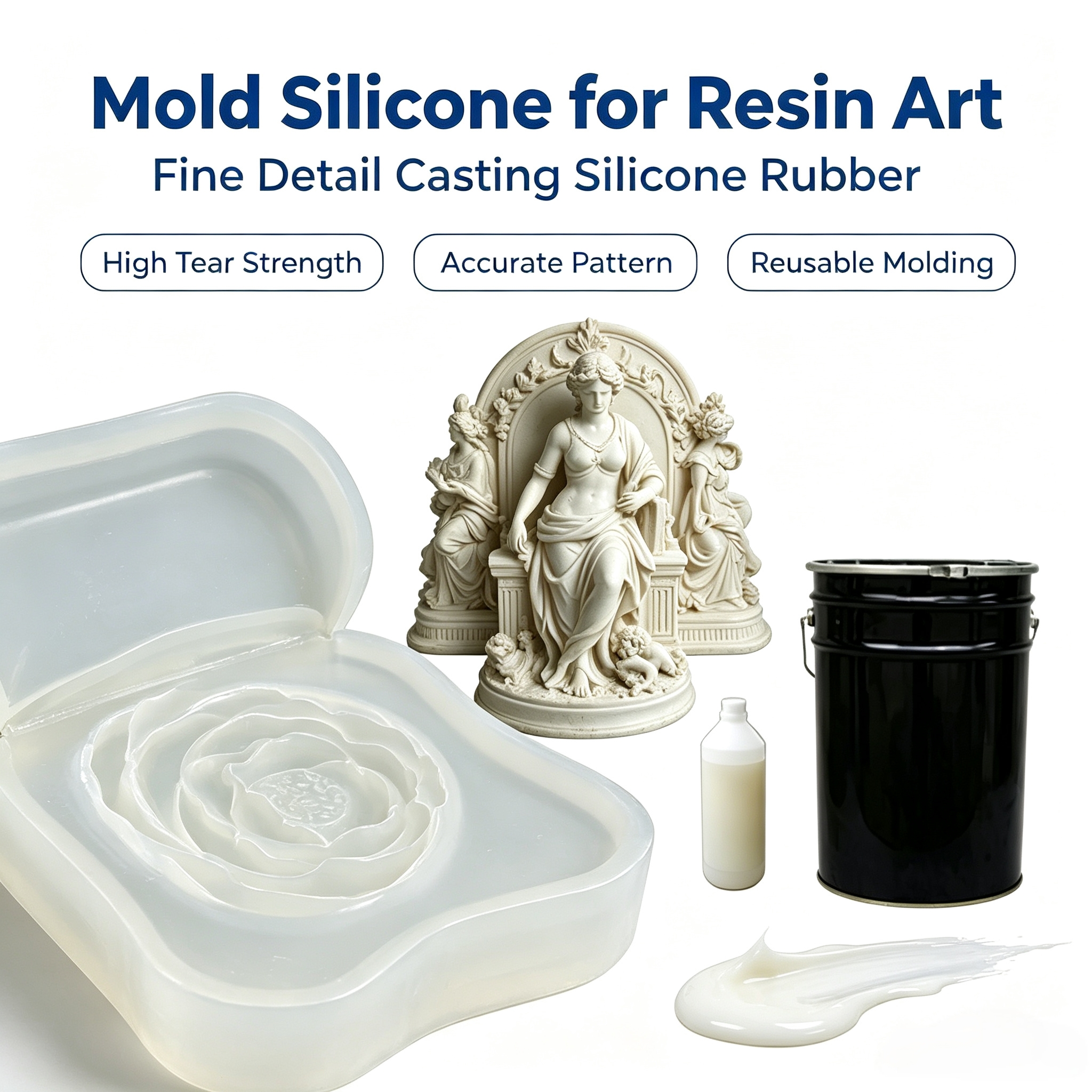 <b>Resin Sculpture Mold Silicone</b>